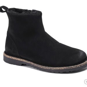 Birkenstock Melrose Suede Leather Boots with Shearling